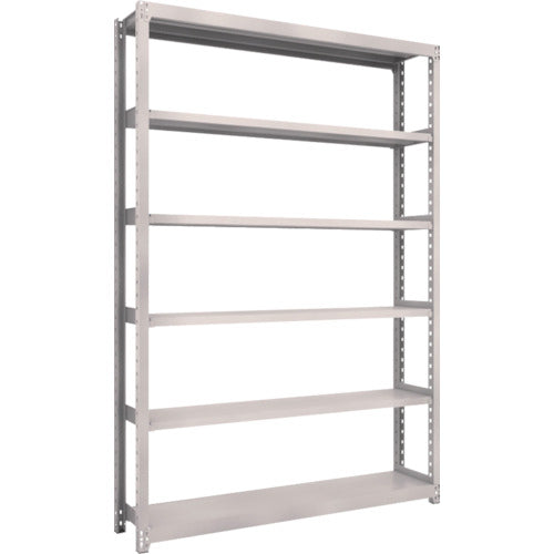 TRUSCO Steel Rack M2 Type Light-Medium Duty Shelf 1460 x 300 x H2100 6 Tiers Single Unit Neo Gray M2-7536 1 S