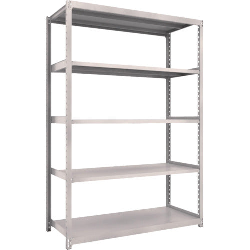 TRUSCO Steel Rack M2 Type Light-Medium Duty Shelf 1460 x 600 x H2100 5 Tiers Single Unit Neo Gray M2-7565 1 S