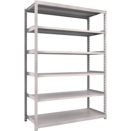 TRUSCO Steel Rack M2 Type Light-Medium Duty Shelf 1460 x 600 x H2100 6 Tiers Single Unit Neo Gray M2-7566 1 S