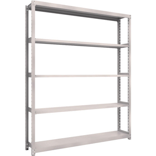 TRUSCO Steel Rack M2 Type Light-Medium Duty Shelf 1760 x 300 x H2100 5 Tiers Single Unit Neo Gray M2-7635 1 S