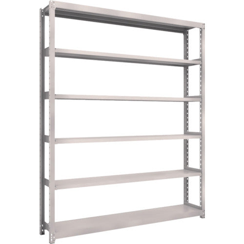 TRUSCO Steel Rack M2 Type Light-Medium Duty Shelf 1760 x 300 x H2100 6 Tiers Single Unit Neo Gray M2-7636 1 S