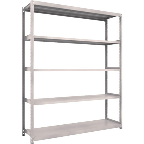 TRUSCO Steel Rack M2 Type Light-Medium Duty Shelf 1760 x 450 x H2100 5 Tiers Single Unit Neo Gray M2-7645 1 S