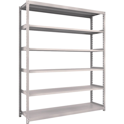 TRUSCO Steel Rack M2 Type Light-Medium Duty Shelf 1760 x 450 x H2100 6 Tiers Single Unit Neo Gray M2-7646 1 S