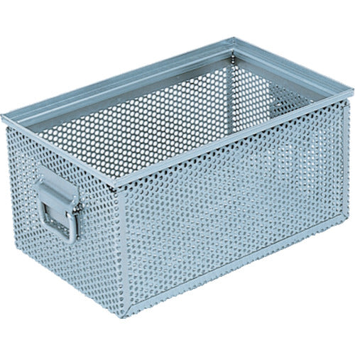 ＴＲＵＳＣＯ　スチール容器　角型パンチングＢＯＸ　有効内寸３９４×２３４×１８７　VPB-4　1 個