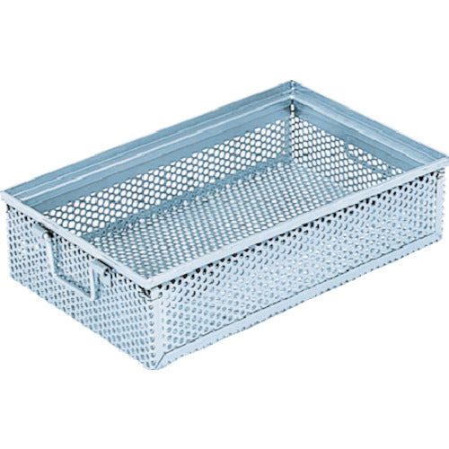 ＴＲＵＳＣＯ　スチール容器　角型パンチングＢＯＸ　有効内寸４４４×２８４×１０７．５　VPB-5　1 個