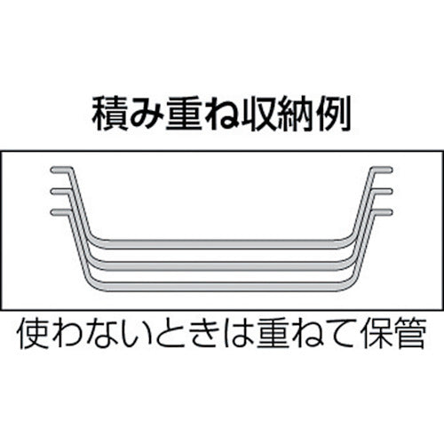 TRUSCO Parts Box Shallow Type Effective Inner Dimensions 417X266X43 Unpainted KA-4 1 pc