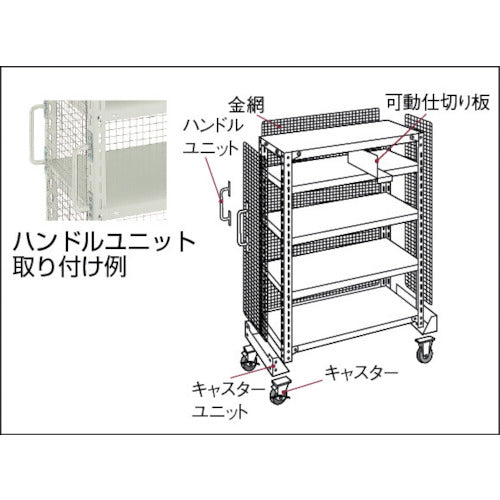 ＴＲＵＳＣＯ　棚部材　軽量棚用ハンドルユニット２本組　HU　1 Ｓ