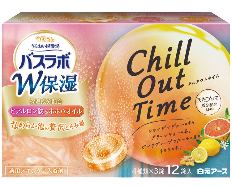 HERSバスラボ　W保湿　チルアウトタイム / 12錠入　1 ケース(16小箱入)