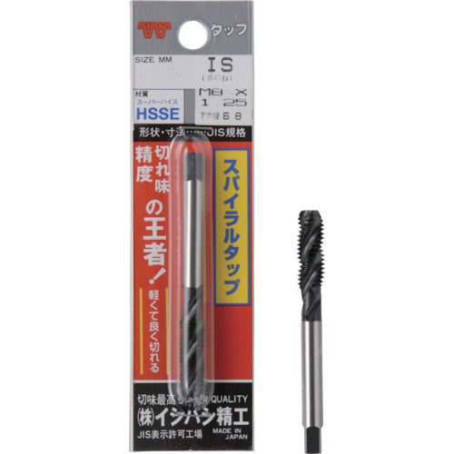 ＩＳＦ　パック入　スパイラルタップ　ウィットねじ　３／８Ｗ１６（１本入）　P-SPT-3/8W16　1 個