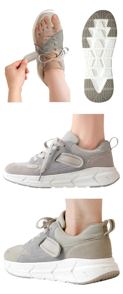 의사의 외반 지원 운동화 여성용 / AP-710639 L 네이비 1 발