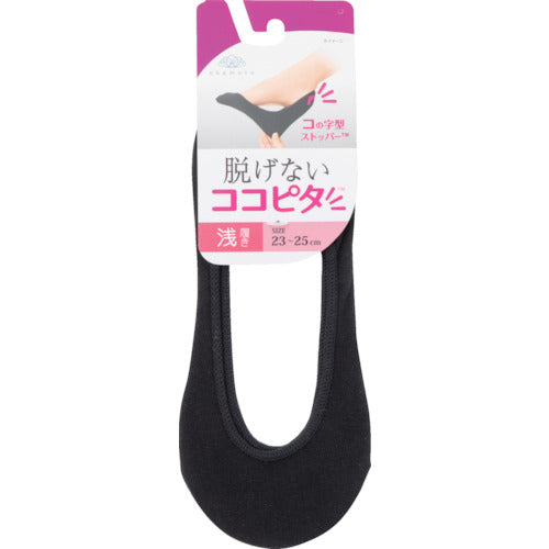 오카모토 코코피타 무지 얕은 신기 원형 뜨개질 23-25 ​​블랙 430-422E-24-90 1 다리