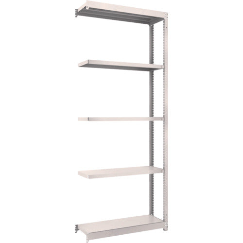 TRUSCO Steel Rack M1.5 Type Light-Medium Duty Shelf 860 x 295 x H2100 5 Tier Link Neo Gray M1.5-7335B 1 S