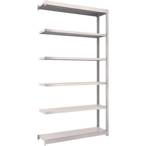 TRUSCO Steel Rack M1.5 Type Light-Medium Duty Shelf 1160 x 295 x H2100 6 Tiers Connected Neo Gray M1.5-7436B 1 S