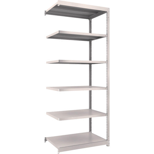 TRUSCO Steel Rack M1.5 Type Light-Medium Duty Shelf 860 x 595 x H2100 6 Tiers Connected Neo Gray M1.5-7366B 1 S