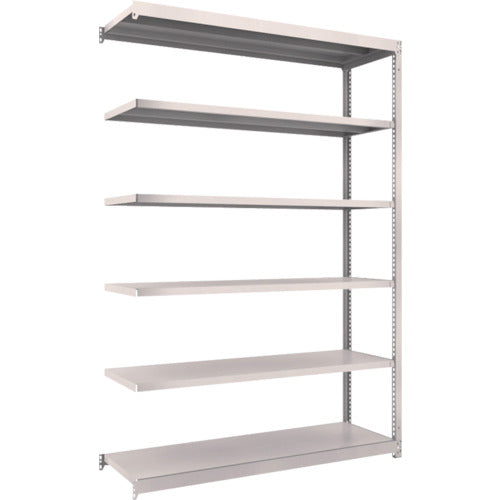 TRUSCO Steel Rack M1.5 Type Light-Medium Duty Shelf 1460 x 445 x H2100 6 Tiers Connected Neo Gray M1.5-7546B 1 S