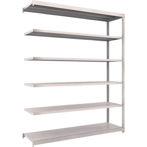 TRUSCCO 스틸 랙 M1.5형 경중량 선반 1760×445×H2100 6단 연결 네오 그레이 M1.5-7646B 1 S