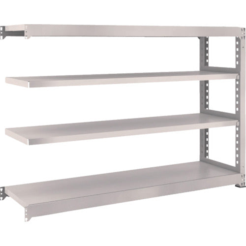 ＴＲＵＳＣＯ　スチールラック　Ｍ３型中量棚　１８００×４７１×Ｈ１２００　４段　連結　ネオグレー　M3-4654B　1 Ｓ