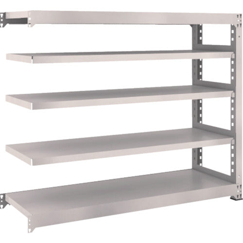 TRUSCO Steel Rack M3 Medium Duty Shelf 1500 x 471 x H1200 5 Tiers Connected Neo Gray M3-4555B 1 S