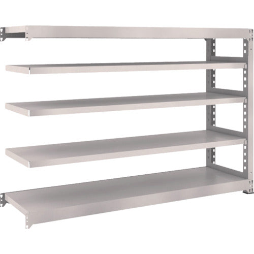 ＴＲＵＳＣＯ　スチールラック　Ｍ３型中量棚　１８００×４７１×Ｈ１２００　５段　連結　ネオグレー　M3-4655B　1 Ｓ