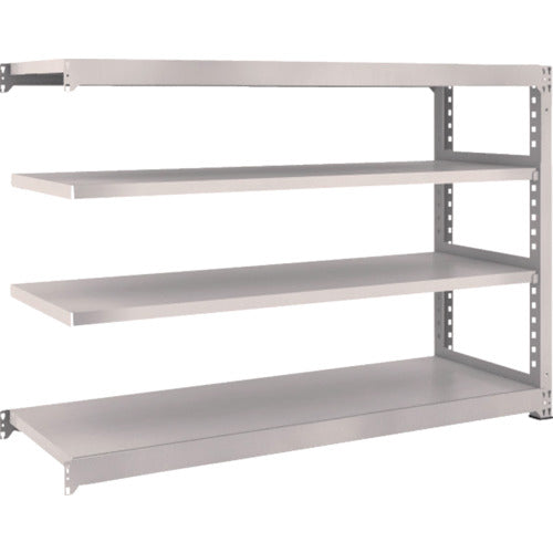 TRUSCO Steel Rack M3 Medium Duty Shelf 1800 x 571 x H1200 4 Tiers Connected Neo Gray M3-4664B 1 S