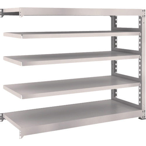TRUSCO Steel Rack M3 Medium Duty Shelf 1500 x 571 x H1200 5 Tiers Connected Neo Gray M3-4565B 1 S