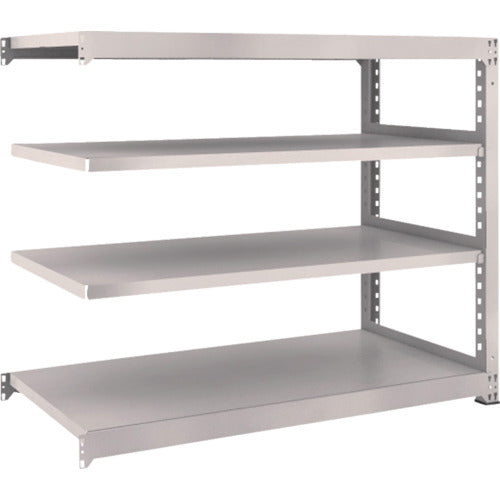 TRUSCO Steel Rack M3 Medium Duty Shelf 1500 x 721 x H1200 4 Tiers Connected Neo Gray M3-4574B 1 S