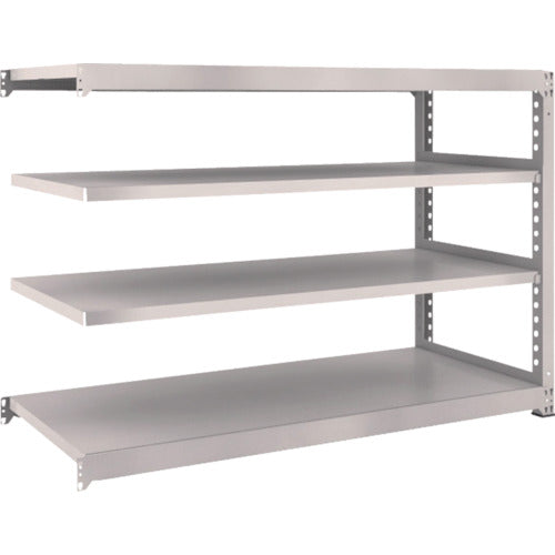 TRUSCO Steel Rack M3 Medium Duty Shelf 1800 x 721 x H1200 4 Tiers Connected Neo Gray M3-4674B 1 S