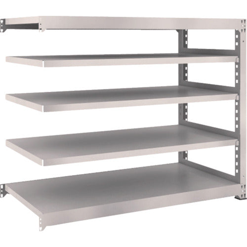 TRUSCO Steel Rack M3 Medium Duty Shelf 1500 x 721 x H1200 5 Tiers Connected Neo Gray M3-4575B 1 S