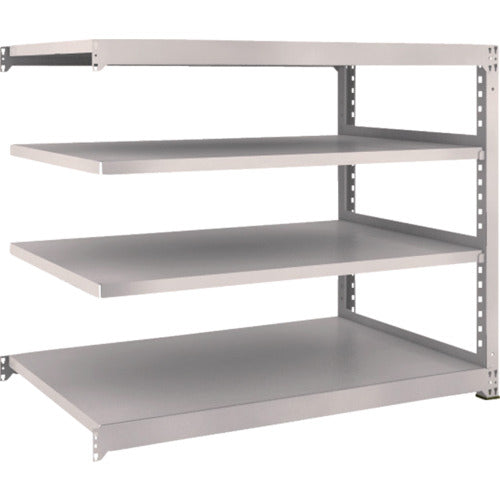 ＴＲＵＳＣＯ　スチールラック　Ｍ３型中量棚　１５００×９２１×Ｈ１２００　４段　連結　ネオグレー　M3-4594B　1 Ｓ