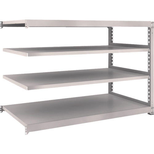 TRUSCO Steel Rack M3 Medium Duty Shelf 1800 x 921 x H1200 4 Tiers Connected Neo Gray M3-4694B 1 S