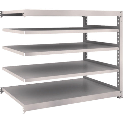 ＴＲＵＳＣＯ　スチールラック　Ｍ３型中量棚　１５００×９２１×Ｈ１２００　５段　連結　ネオグレー　M3-4595B　1 Ｓ