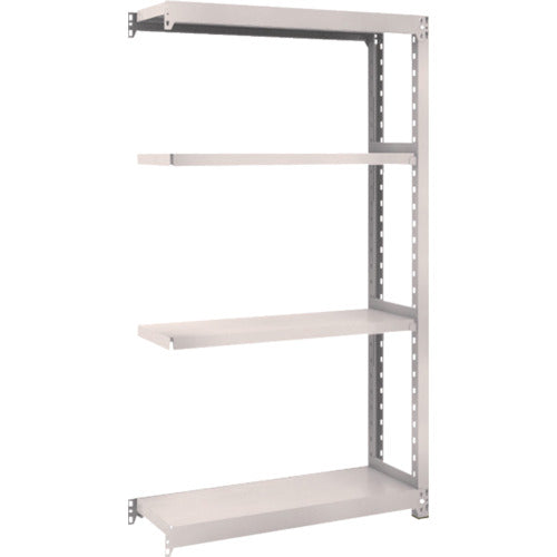 ＴＲＵＳＣＯ　スチールラック　Ｍ２型軽中量棚　８６０×３００×Ｈ１５００　４段　連結　ネオグレー　M2-5334B　1 Ｓ