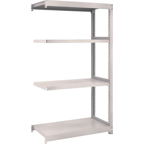 ＴＲＵＳＣＯ　スチールラック　Ｍ２型軽中量棚　８６０×４５０×Ｈ１５００　４段　連結　ネオグレー　M2-5344B　1 Ｓ