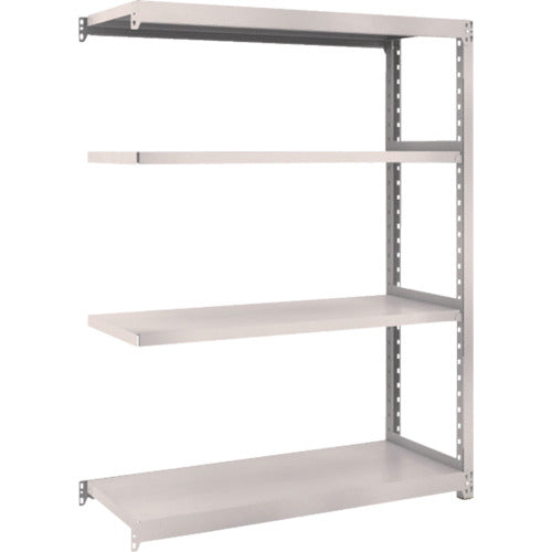 ＴＲＵＳＣＯ　スチールラック　Ｍ２型軽中量棚　１１６０×４５０×Ｈ１５００　４段　連結　ネオグレー　M2-5444B　1 Ｓ