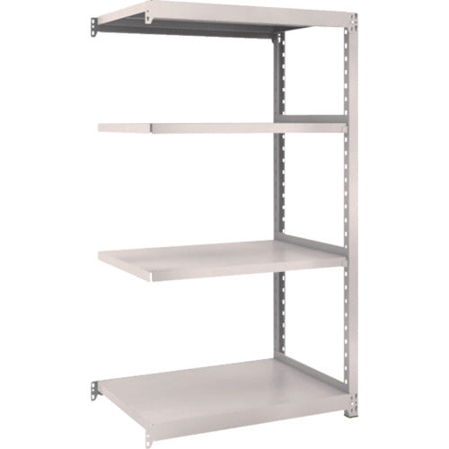 ＴＲＵＳＣＯ　スチールラック　Ｍ２型軽中量棚　８６０×６００×Ｈ１５００　４段　連結　ネオグレー　M2-5364B　1 Ｓ