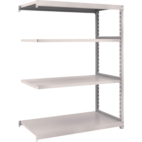 ＴＲＵＳＣＯ　スチールラック　Ｍ２型軽中量棚　１１６０×６００×Ｈ１５００　４段　連結　ネオグレー　M2-5464B　1 Ｓ