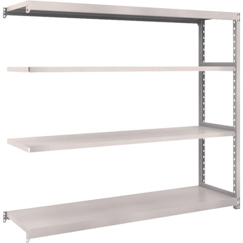 ＴＲＵＳＣＯ　スチールラック　Ｍ２型軽中量棚　１７６０×４５０×Ｈ１５００　４段　連結　ネオグレー　M2-5644B　1 Ｓ