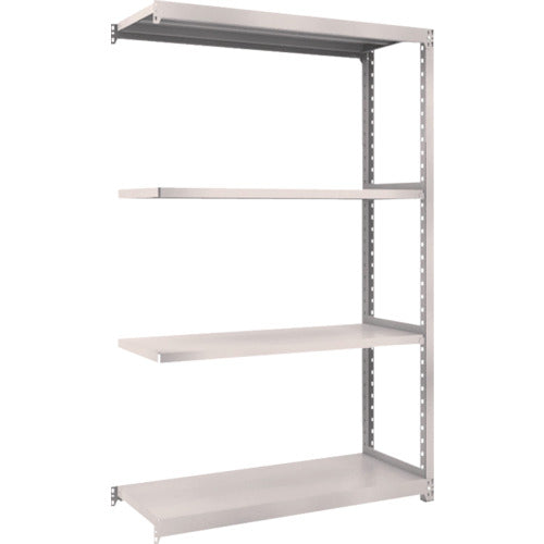 ＴＲＵＳＣＯ　スチールラック　Ｍ２型軽中量棚　１１６０×４５０×Ｈ１８００　４段　連結　ネオグレー　M2-6444B　1 Ｓ