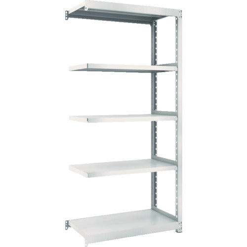 TRUSCCO 스틸 랙 M2형 경중량 선반 860×450×H1800 5단 연결 네오 그레이 M2-6345B 1 S