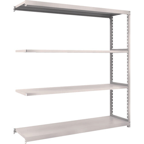 ＴＲＵＳＣＯ　スチールラック　Ｍ２型軽中量棚　１７６０×４５０×Ｈ１８００　４段　連結　ネオグレー　M2-6644B　1 Ｓ