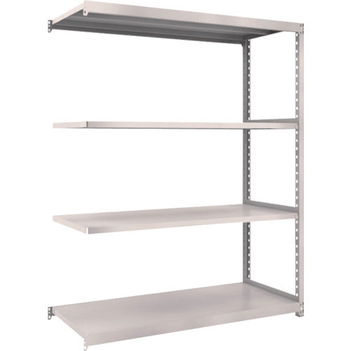 TRUSCCO 스틸 랙 M2형 경중량 선반 1460×600×H1800 4단 연결 네오 그레이 M2-6564B 1 S