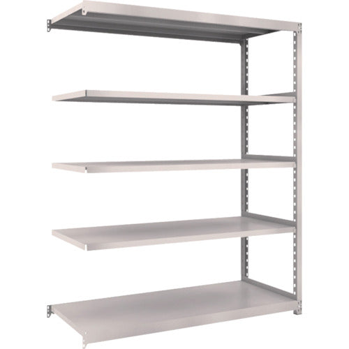 TRUSCCO 스틸 랙 M2형 경중량 선반 1460×600×H1800 5단 연결 네오 그레이 M2-6565B 1 S