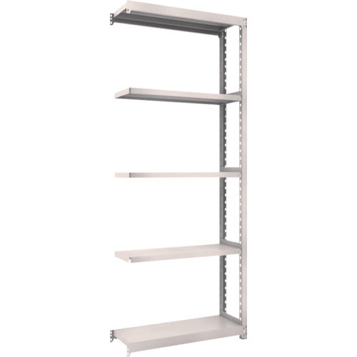 TRUSCO Steel Rack M2 Type Light-Medium Duty Shelf 860 x 300 x H2100 5 Tiers Connected Neo Gray M2-7335B 1 S