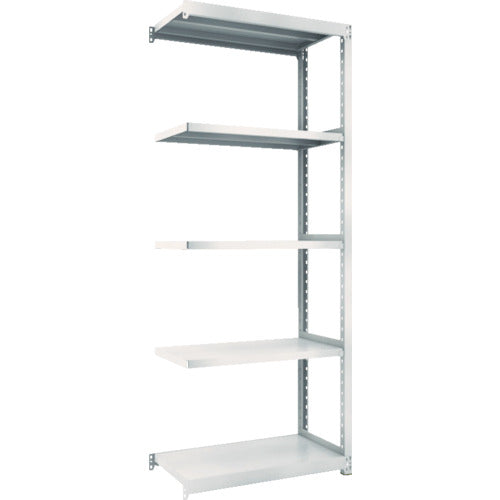 TRUSCO Steel Rack M2 Type Light-Medium Duty Shelf 860 x 450 x H2100 5 Tiers Connected Neo Gray M2-7345B 1 S