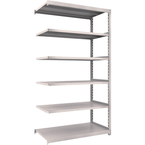 TRUSCO Steel Rack M2 Type Light-Medium Duty Shelf 1160 x 600 x H2100 6 Tiers Connected Neo Gray M2-7466B 1 S