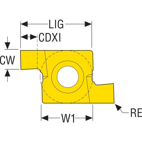 SECO Grooving Insert for Turning CP500 10EAL2.5FA 2 Pieces