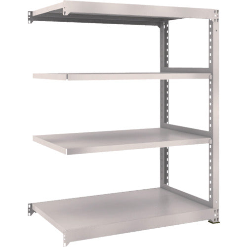 ＴＲＵＳＣＯ　スチールラック　Ｍ３型中量棚　１２００×７２１×Ｈ１５００　４段　連結　ネオグレー　M3-5474B　1 Ｓ