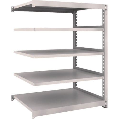 TRUSCO Steel Rack M3 Medium Duty Shelf 1200 x 921 x H1500 5 Tiers Connected Neo Gray M3-5495B 1 S
