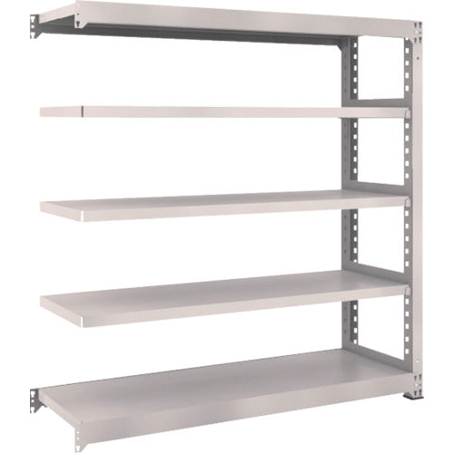 TRUSCO Steel Rack M3 Medium Duty Shelf 1500 x 471 x H1500 5 Tiers Connected Neo Gray M3-5555B 1 S