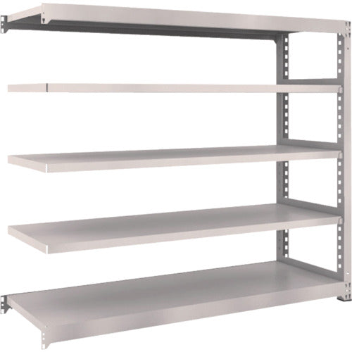 TRUSCO Steel Rack M3 Medium Duty Shelf 1800 x 571 x H1500 5 Tiers Connected Neo Gray M3-5665B 1 S